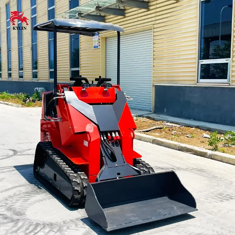 for Euro 5 EPA Kubota Skid Loader 480KG with Forest Crusher and Lawn Mower Attachments for Landscaping Forestry