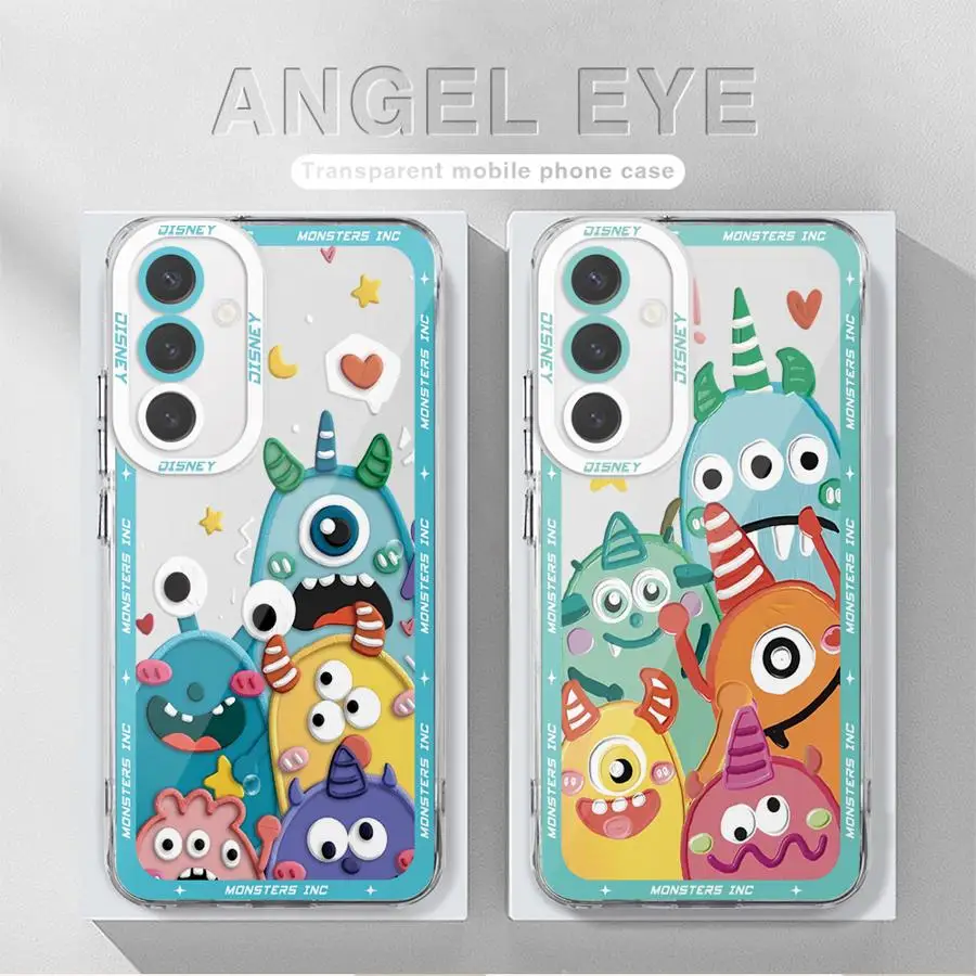 Disney Monsters Inc Cute Cover Phone Case for Samsung Galaxy A35 A55A53 A54 A73 A34 A33 A25 A24 A13 A14 A15 Clear Soft Shell