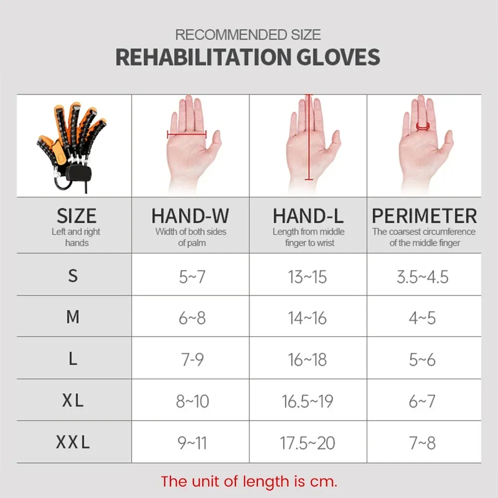 Rehabilitation Robot Gloves Stroke Hand Physiotherapy Device Hemiplegia Cerebral Infarction Training Equipment Finger Exerciser