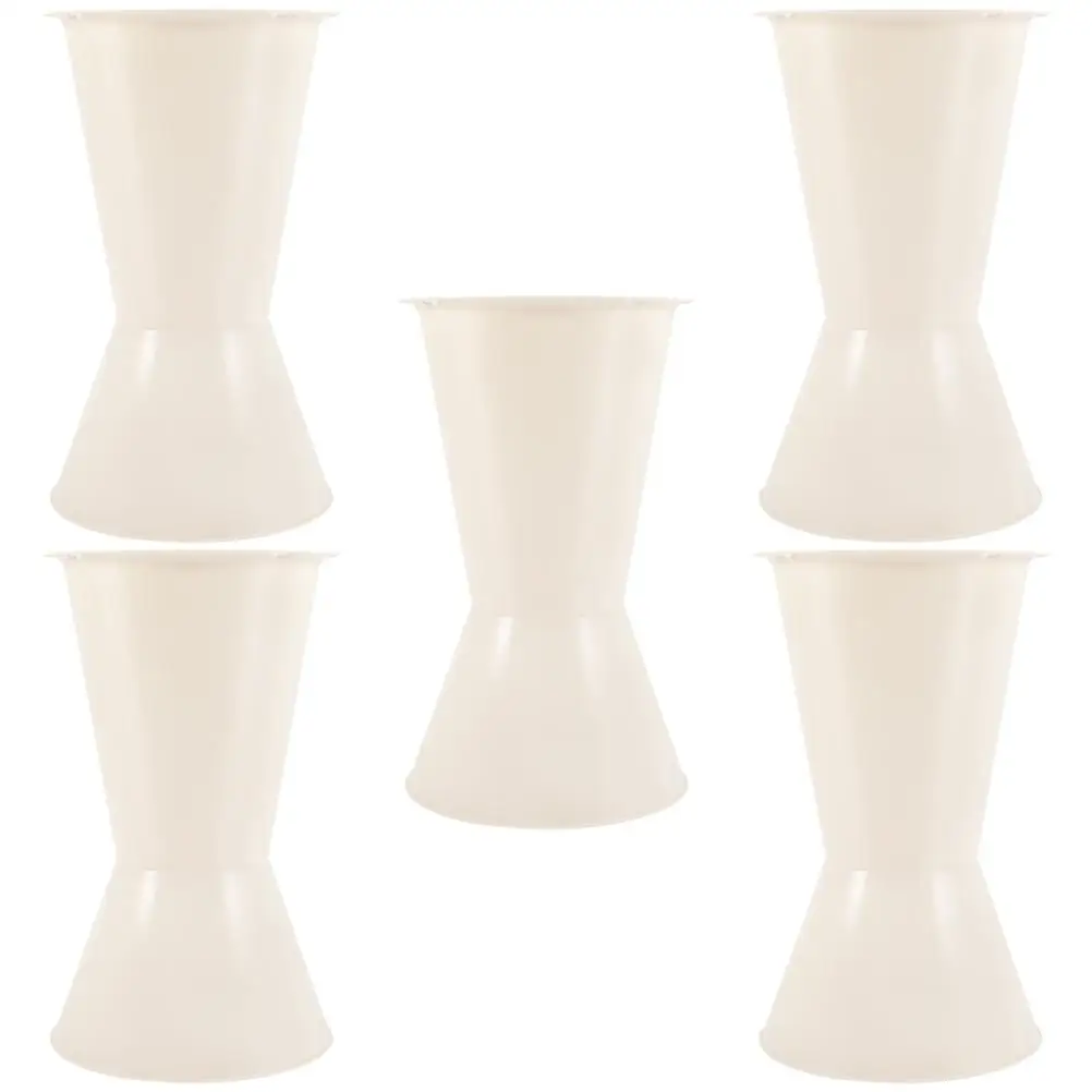 

5Pcs White Small Bouquet Base for Artificial Flowers Wedding Plastic Supplies bridal bouquet holders floral base flower