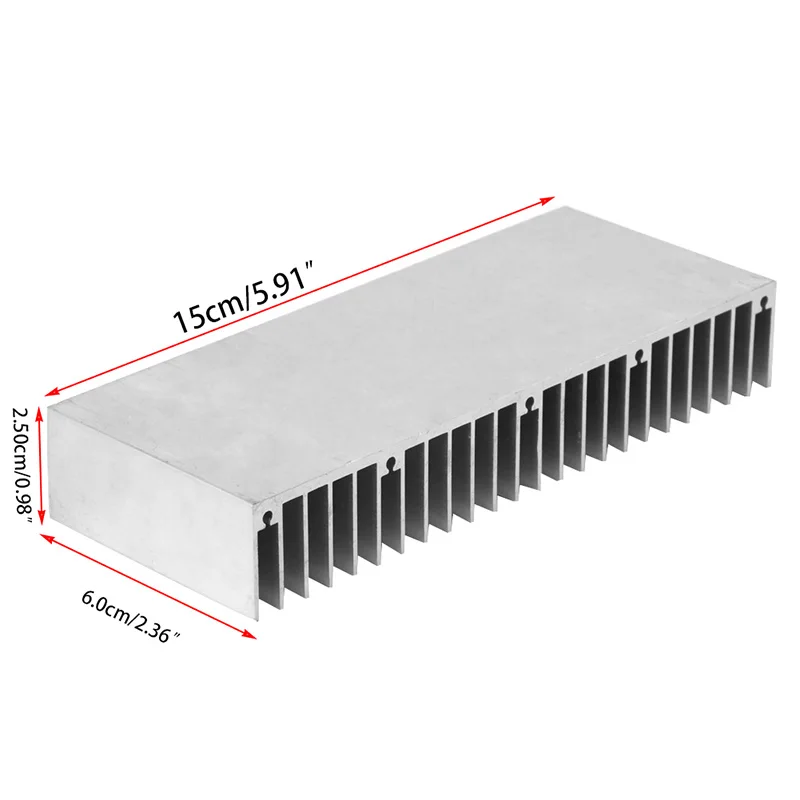 1 PC Tản Nhiệt Nhôm Tản Nhiệt Đùn Hồ Sơ Tản Nhiệt Cho Chipset Điện Tử Thả Con Tàu