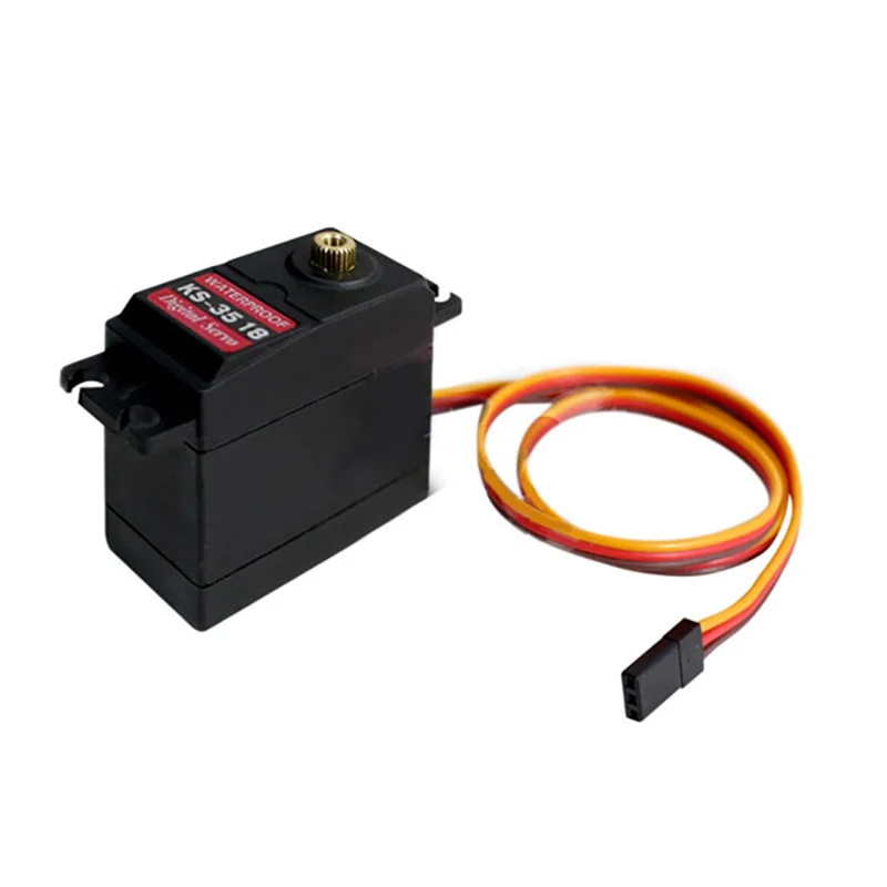 Ks3518 Waterdichte Metalen Digitale Servo Hoge Koppel Mechanische Arm Hand Rc Metalen Servomotor Voor Robot Arm Auto Boot