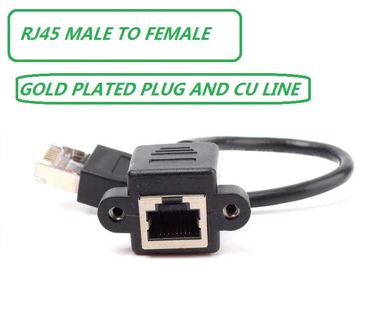 RJ12 6p6c telephone extension cable ,RJ45 network extension cable 1:1 male to female cable with shield brand factory product