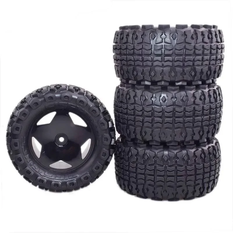 Pneu à pied plus grand de 4 pièces de 102mm pour MJX Hyper Go RC, pièces de rechange de voiture, télécommande à grande vitesse, roue de remplacement pour camion