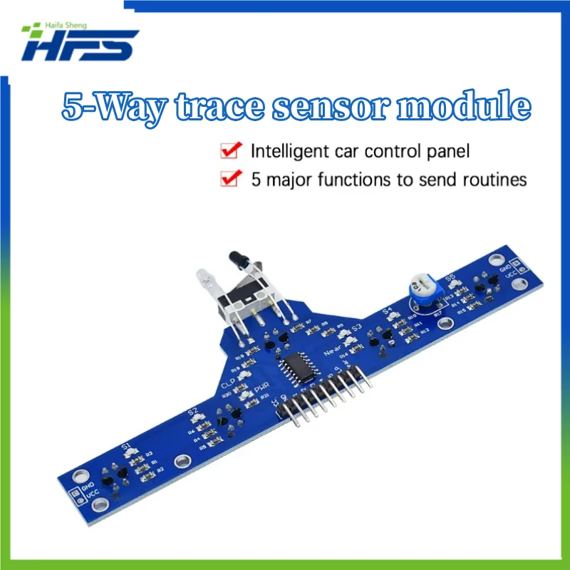 

Smart Electronics Five road tracing module tracing sensor tracing module 5 functions to send TCRT5000 routines