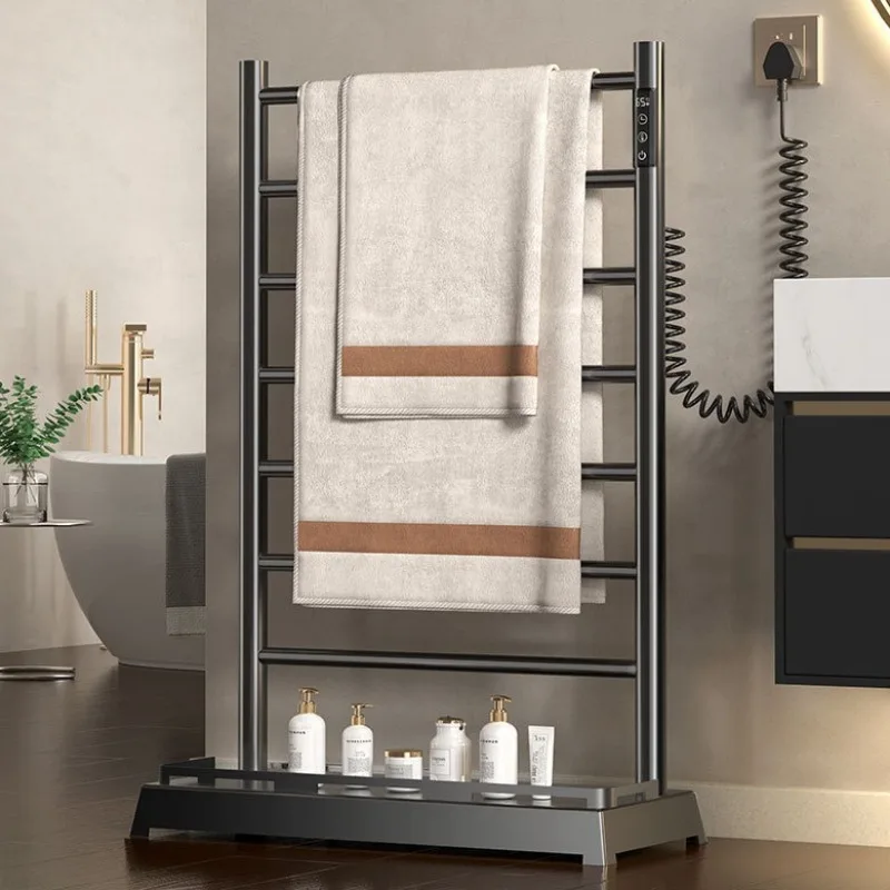 Floor Towel Warmers Electric Radiator Towel Rack Professional Warmer Hot Towels Cabinet Bathroom Smart Clothesline Dry Heater