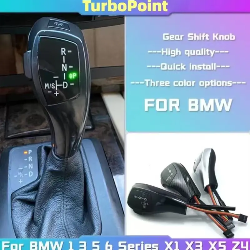Image of LHD Automatik-Schalthebel-Modifikationskit für BMW E90 E91 E93 E81 E82 E84 E87 E88 E89 Auto-Innenausstattung Umbau-Zubehör