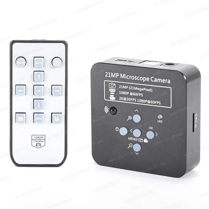 

2K 21MP 1080P 60FPS Electronic Industrial Microscope Camera USB + 0.5X C-Mount Adapter + USB Cable + Remote Control