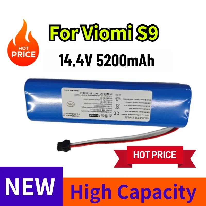 

14.4V 5200mAh for Viomi S9 Battery