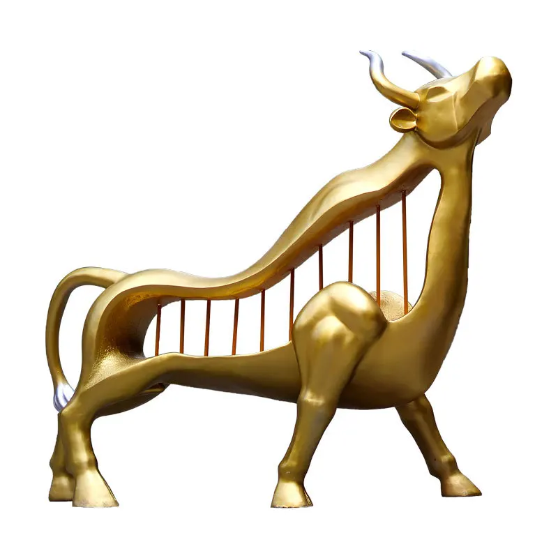 

Simulation of large-scale hollow cow model FRP sculpture, bullish sky scenic spot, park courtyard landscape decoration ornament