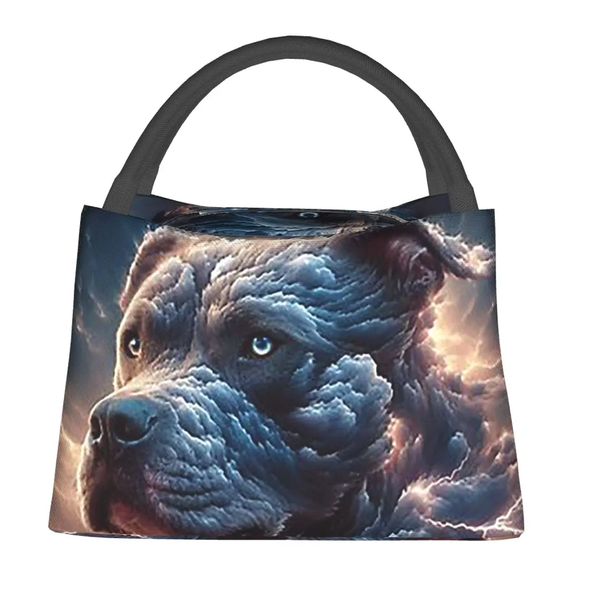 Pit Bull Storm Lunch Bags Insulated Bento Box Waterproof Lunch Tote Picnic Bags Cooler Thermal Bag for Woman Children Work