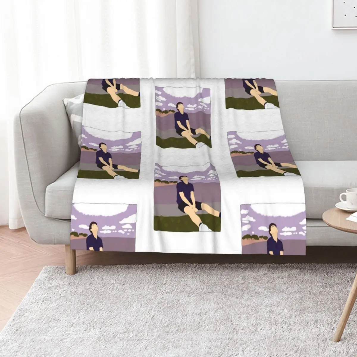 

liam silk Throw Blanket Softest halloween christmas gifts Bed Fashionable Blankets