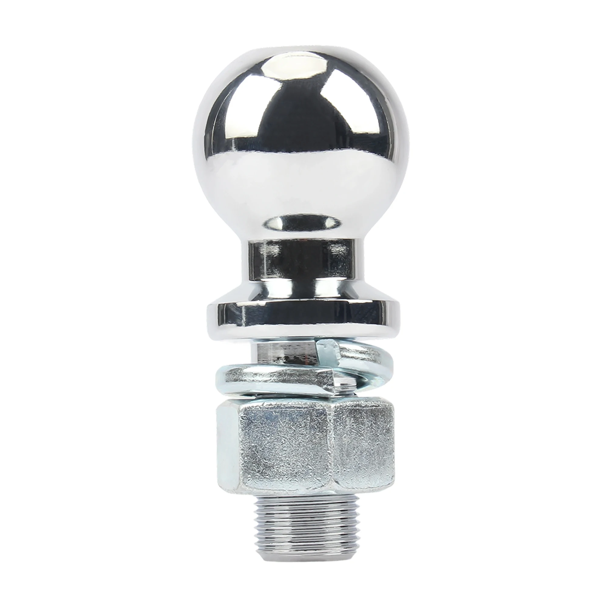 ATV UTV Ball Head Towing Hitch 50mm Chrome Tow Ball Shank Dia Durable Bumper Replacement Coupling Trailer Parts 2000 3500 6000LB