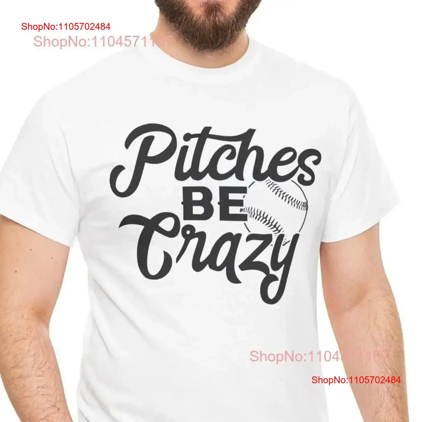 Baseball T Shirt Pitches Be Crazy Funny for Players Fans Sports Fan Apparel Player vintage Washed designer clothes Slightly