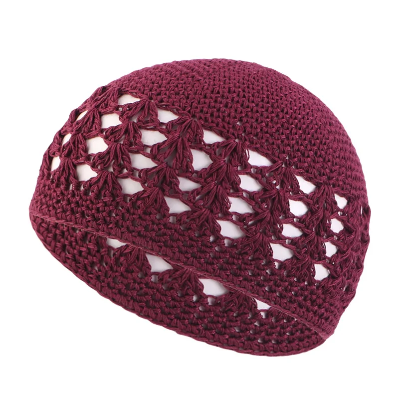 Hand-knitted Hollowed Wool Cap Fashionable Popular Brimless Penny Hat Street Trend Hip-hop Hat Outdoor Beanies Cap