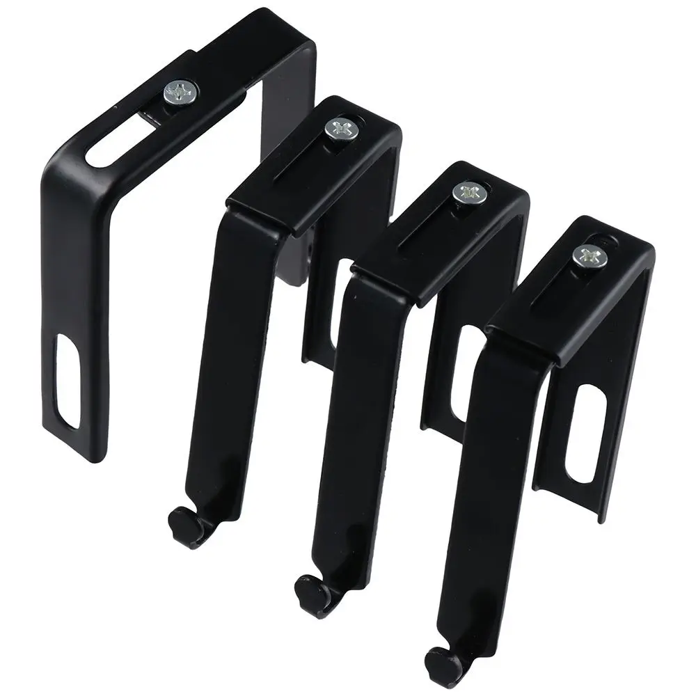 Whiteboard Metal Adjustable Cubicle Hangers Black Universal Partition Hanger Set Flexibility Cubicle Hangers Home