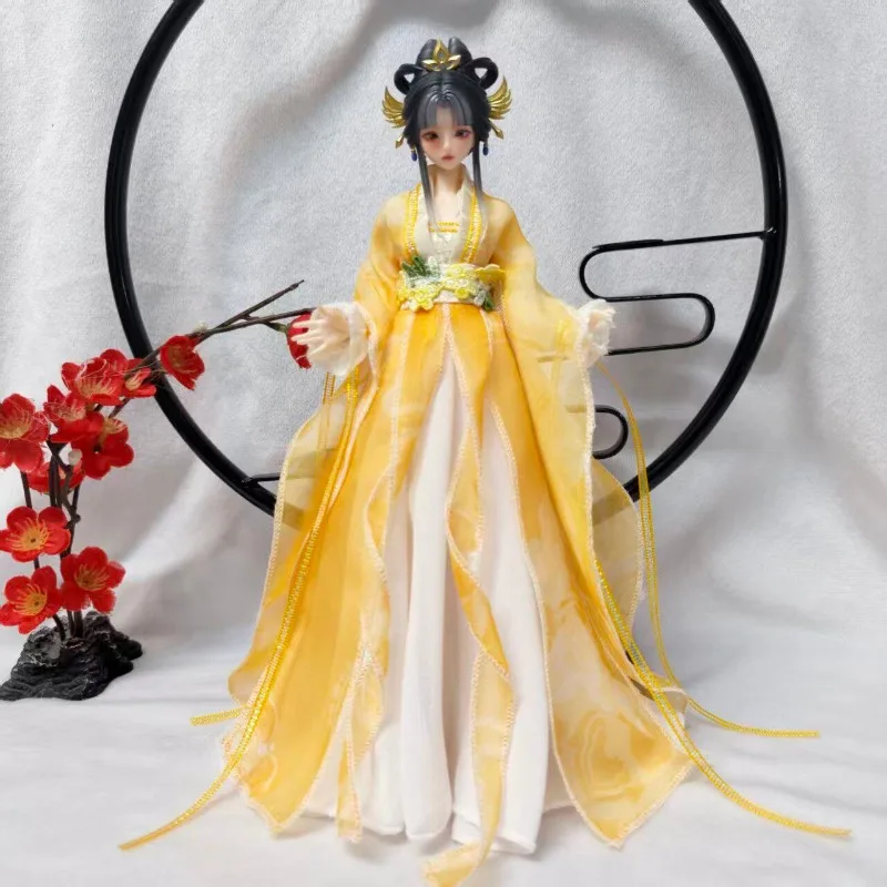 【Nur Kleidung】Handgefertigtes, brusthohes Kleid im Maßstab 1:6, fließendes Kleid, Zubehör für weibliche Puppen, passend für 12-Zoll-Actionfigurenmodelle – Detail 2