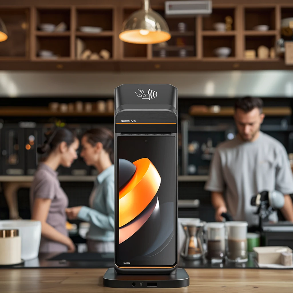 Machines portatives de paiement d'argent d'auto-paume de terminal de système de position d'android de Sunmi V3 V3H