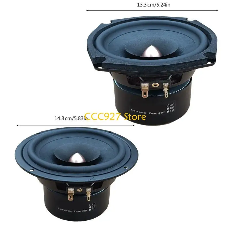 مكبرات صوت متوسطة المدى ديناميكية B03F مقاس 5.25 بوصة للحصول على جودة صوت فائقة للحصول على نطاق متوسط ​​واضح في التركيب الجمركي