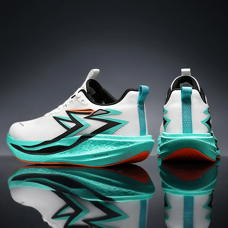 Carbon Plate Marathon Men Sports Running Shoes Air Cushion Lightweight Women Athletic Gym Sneakers Hiking Jogging Footwear image 3