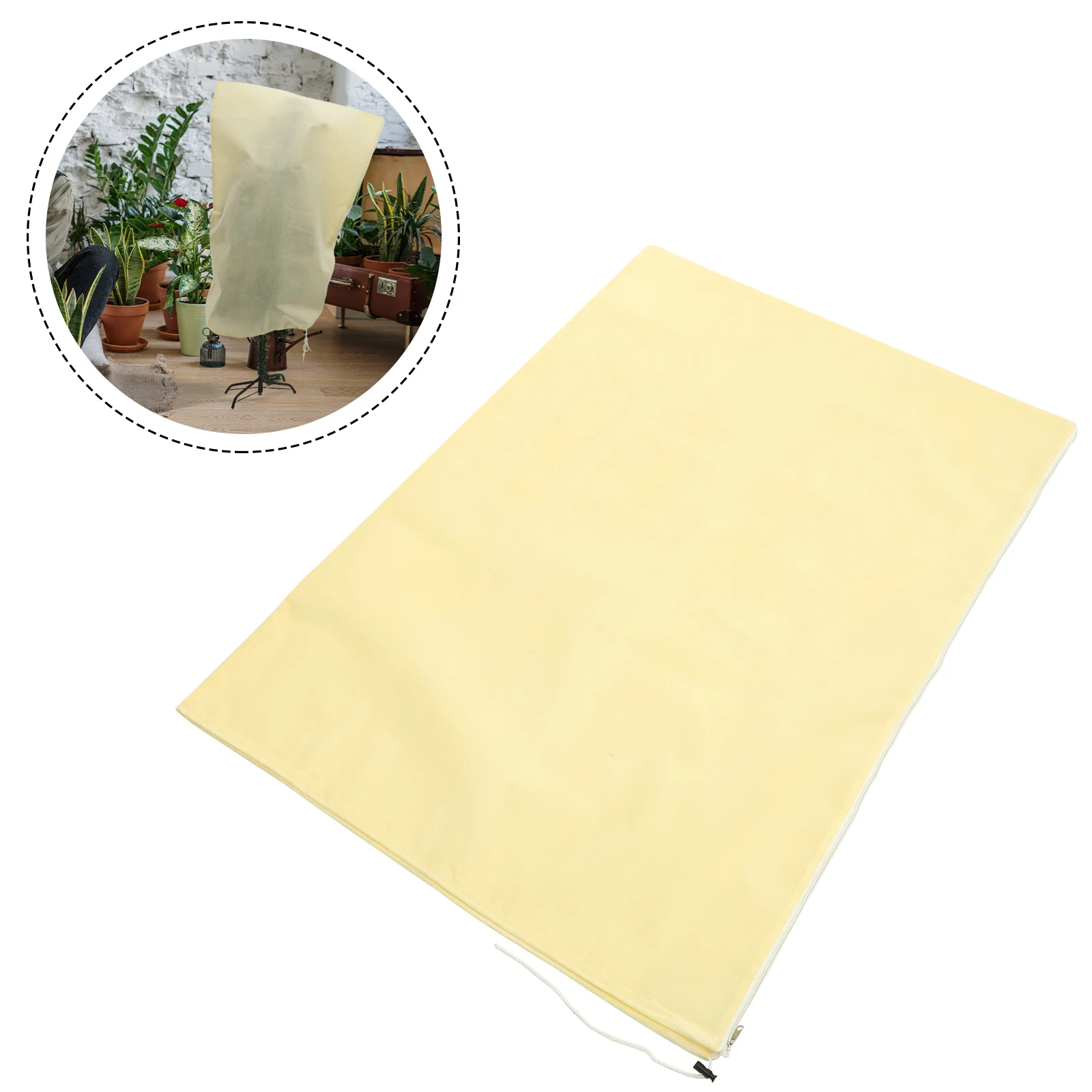 

2pcs Plant Protective Cover Frost Proof Shrub Covers Winter Garden Supply Non-Woven Freeze Protection Bag For Trees Shrubs With