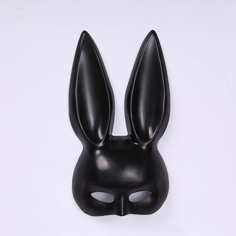 Maschera di coniglio Cosplay Masquerade Mask Easter Bunny Mask Halloween Carnival Party Bar Nightclub Costume Sexy Half Face Mask