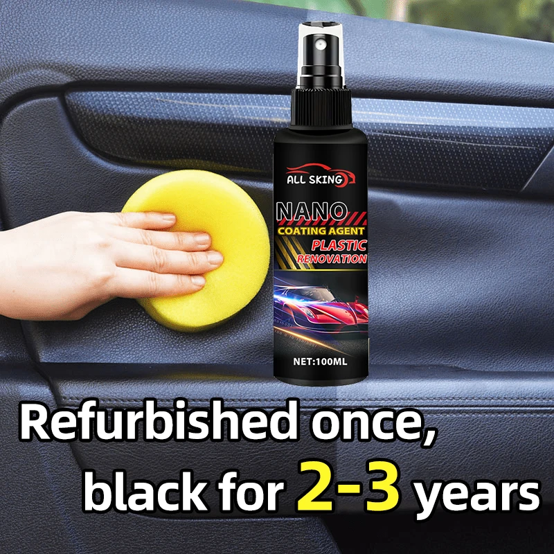 

100ml Automotive plastic renovator crystal plating aging reducer polishing agent scratch repair tire dashboard restoration agent