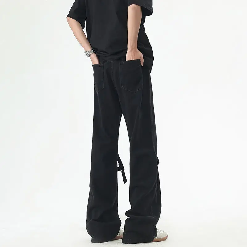 Herenjeans Rechte pijpen Losse nieuwe stijl Straat Eenvoudige vier seizoenenbroek Heren High Street Casual Veelzijdige broek met rechte pijpen