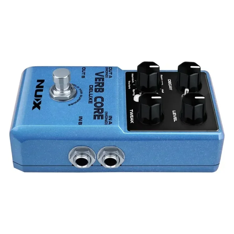 NUX-Verb Core Deluxe Pedal, Electric Guitar Effects, Versatile Reverb Pedal, 8 Types Support, True, Buffer-Bypass