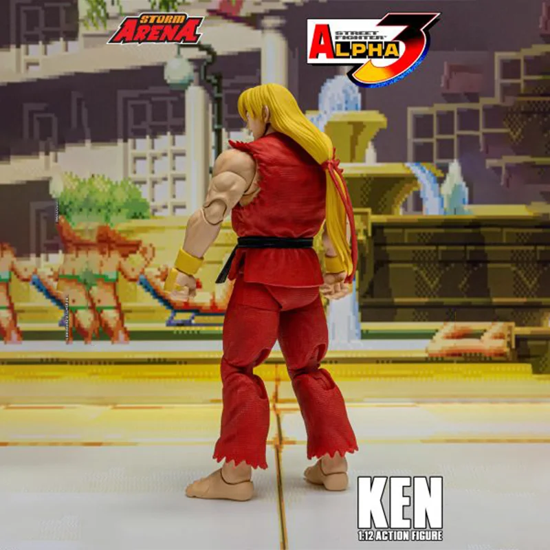 【100% original】 tempête en Stock KEN-STREET FIGHTER ALPHA 3 "STORM ARENA" 1/12 échelle Collection série modèle personnage de dessin animé