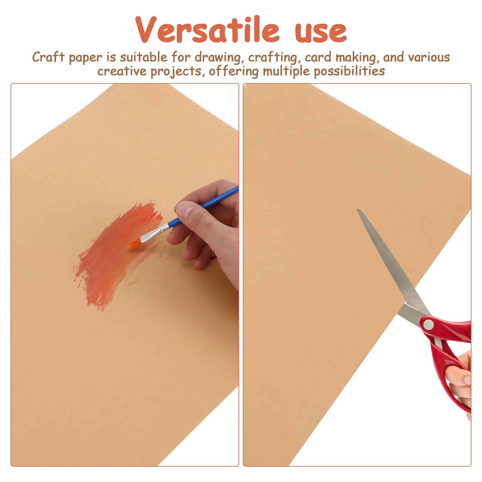 50 Stück Malerei Handwerk Karton Kraftpapierbögen zum Zeichnen Aquarell Skizze Scrapbooking Diy Kunstprojekte dekorativ