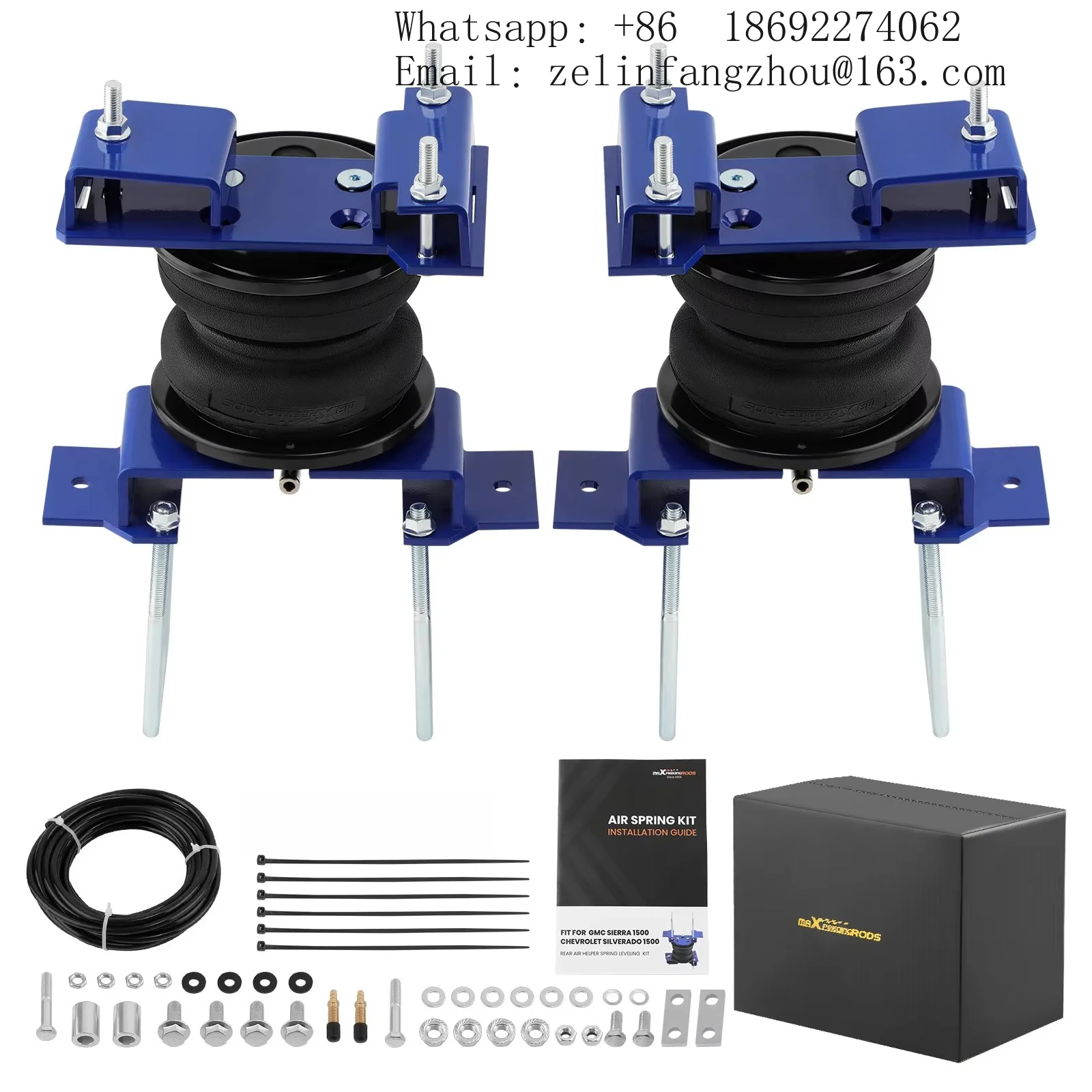 MaXpeedingrods Rear Air Helper Spring Suspension Kit For GMC Sierra 1500 Non-AT4 4WD RWD For Chevrolet Silverado 1500 2019- 2026
