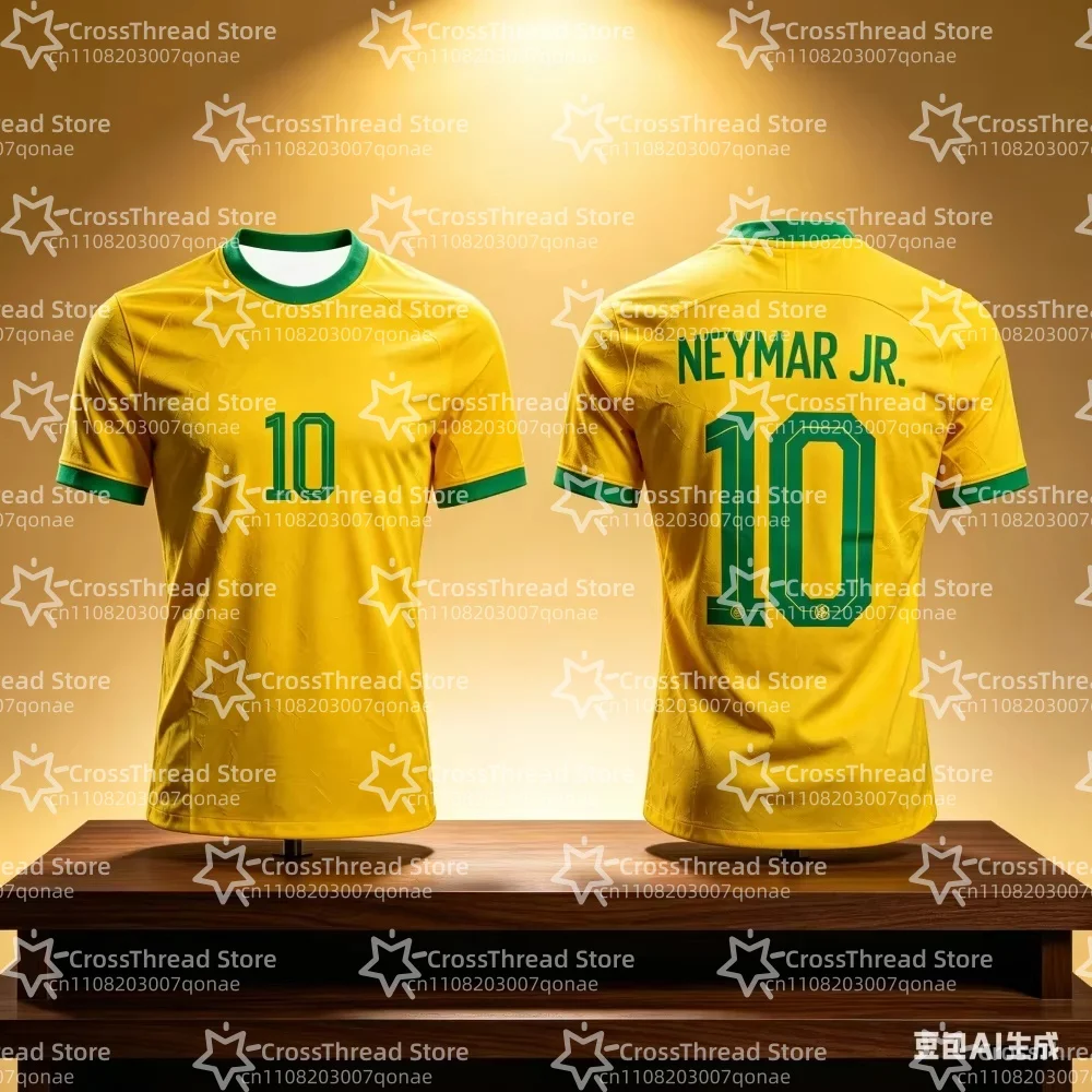 Neymar & VINI JR 3D Printed T-shirt for Men and Kids Summer Fashion Sports Quick-dry Breathable O-neck Shorts Sleeve Tees