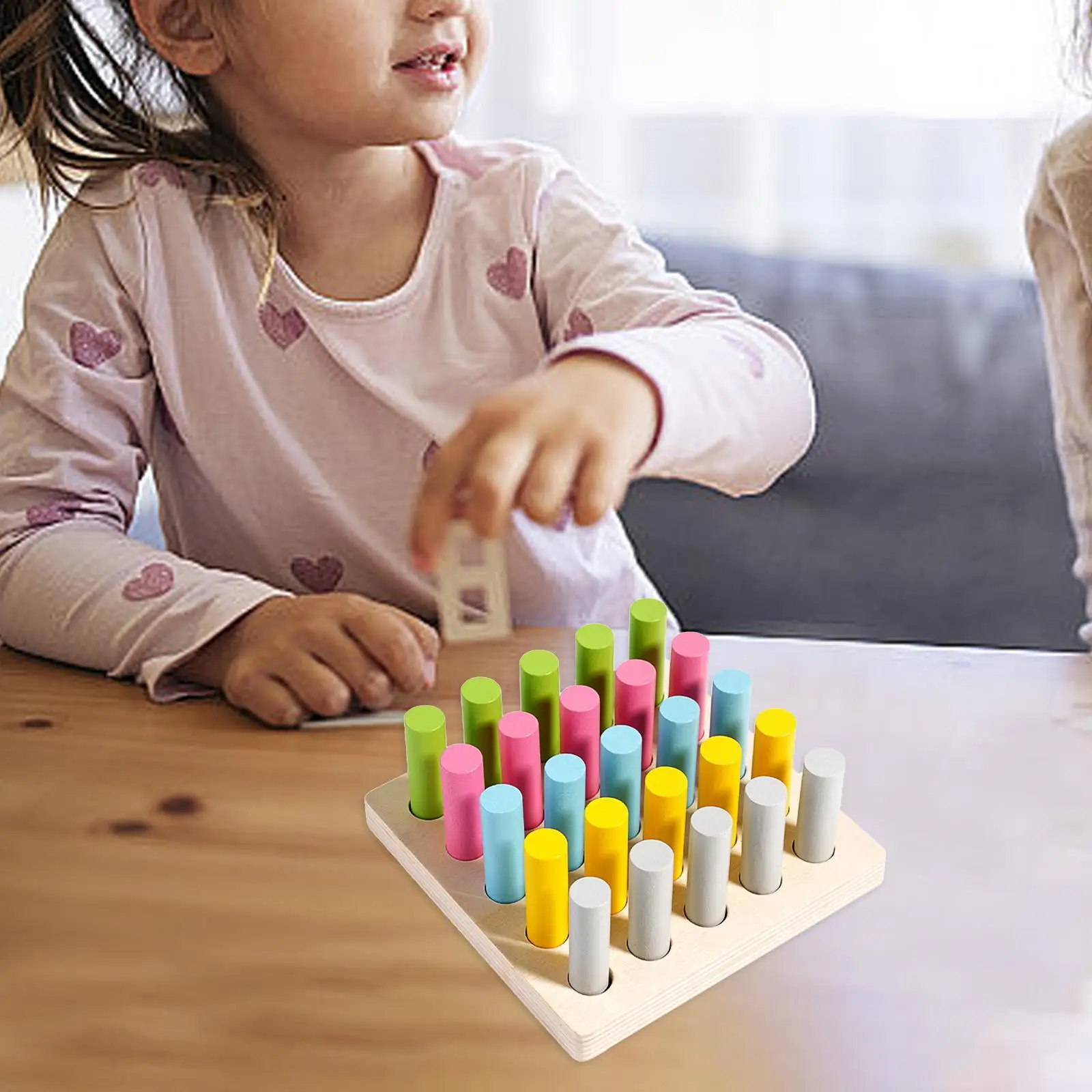 Décennie s d'Échelle Montessori pour Enfants, Mini Intervalles de Nuit, Matériaux de Classification de Documents, Bouton en Bois, décennie s d'Intervalles