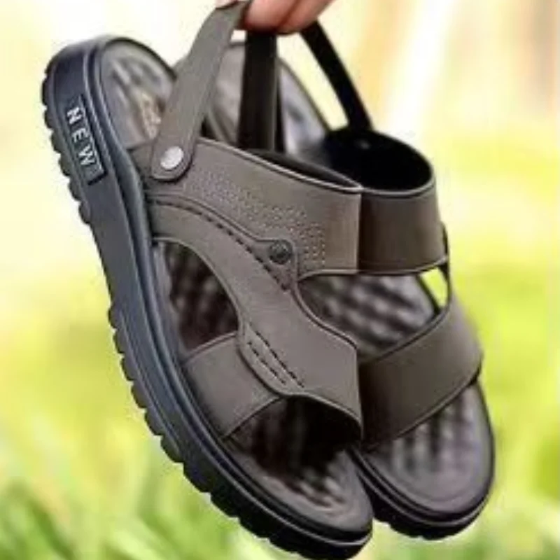 

Дышащие мужские сандалии, Нескользящие, для повседневного использования, мужские босоножки, новый дизайн 2024 года, предложение, недорогие, замкнутые, купить Распродажа, корейский стиль 39