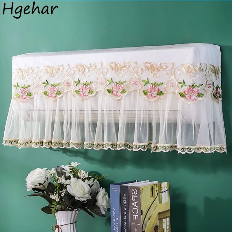 Universal Air Conditioner Covers Wall Mounted Protective Dust-proof Anti-direct Blowing Floral Living Room Decoration Household