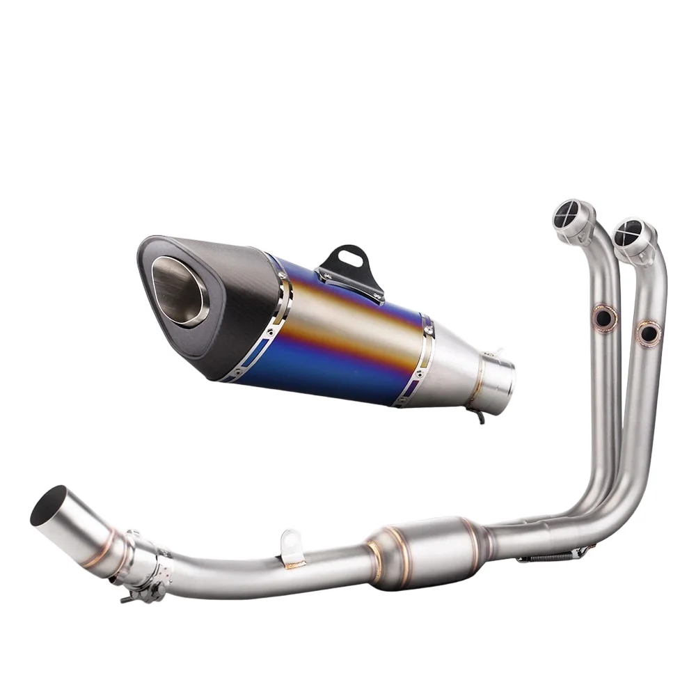 Auspuffsysteme für CF-Moto 450SR 450NK 2022-2024 Auspufftopf Krümmer Mittelrohr 51mm System Auspuffrohre – Detail 2