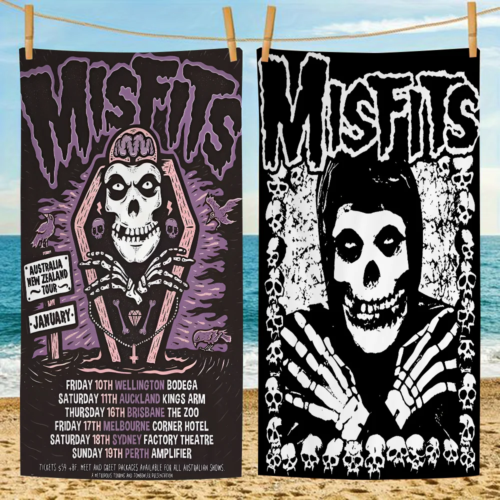 Misfits Hot Microfiber Printed Beach Towel Mountain Climbing Yoga Beach Swimming Running Absorbent Soft Towel