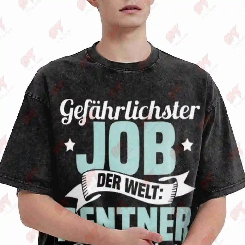 Most Dangerous Job Retirement Vintage Washed Tee Pure Cotton T-Shirt