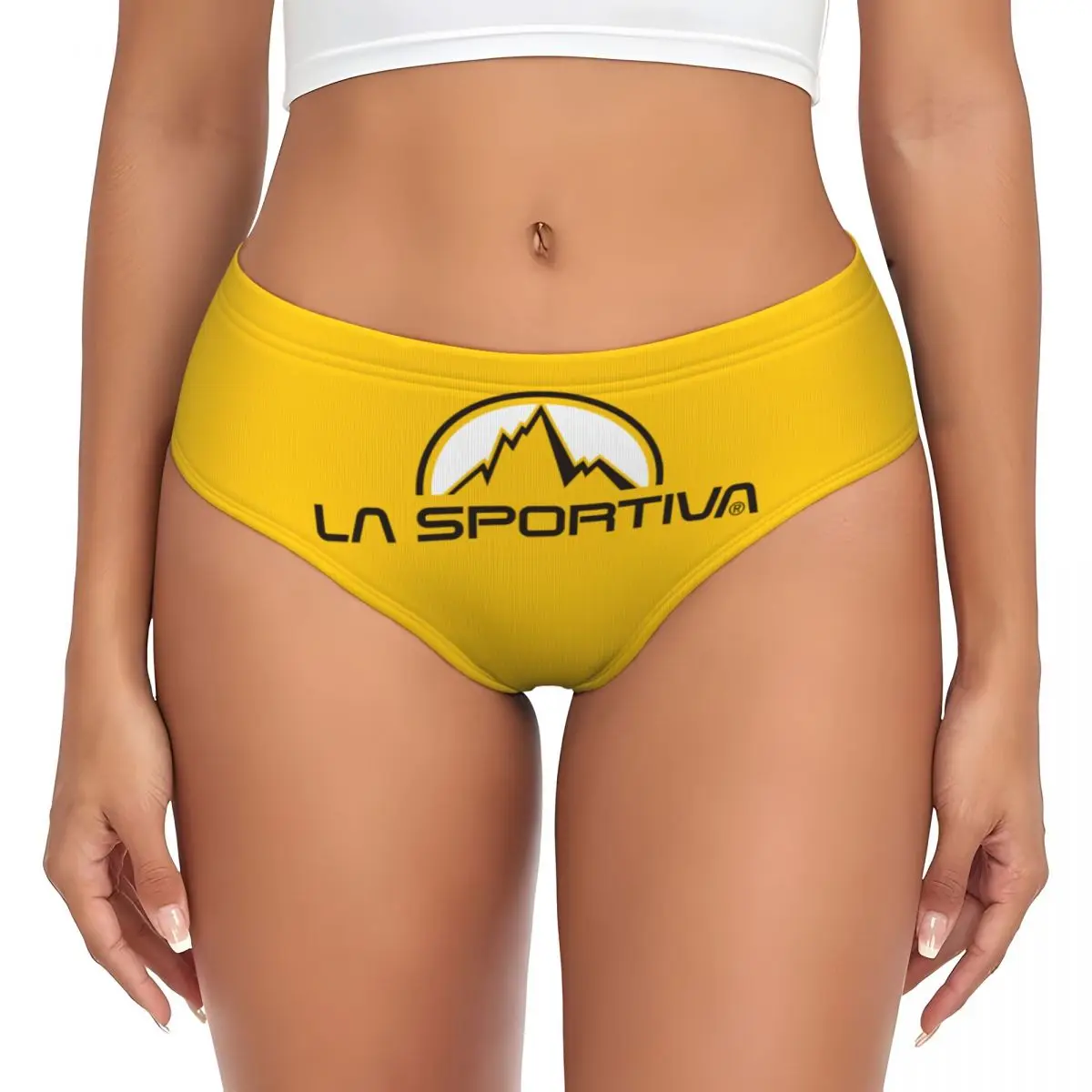 

Custom Womens Sportivas Logo Brief Panties Female Soft Climbing Underwear Underpants