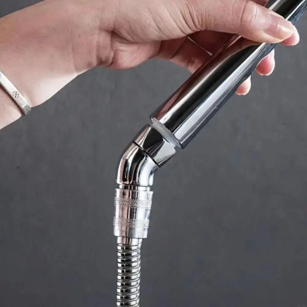 

2pcs Filtering 135 Degree Handheld Showerhead Connector Stainless Steel Angle Adjuster Adjustable Copper Elbow Adapter Hotel