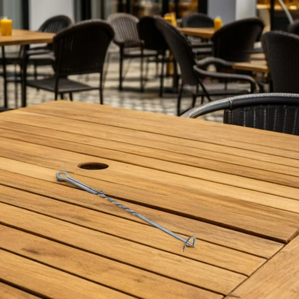 

Bbq Food Flipper Stainless Steel Meat Turner Hook Heavy Duty Pigtail 40cm Outdoor Cooking Camping Grilling Smoking Tool