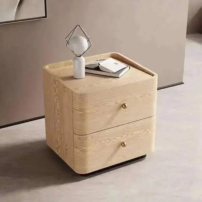 Nightstand Modern Aesthetic Luxury Nordic Storage Italian Bedside Table Trendy Drawer Comodini Camera Letto Bedroom Furniture