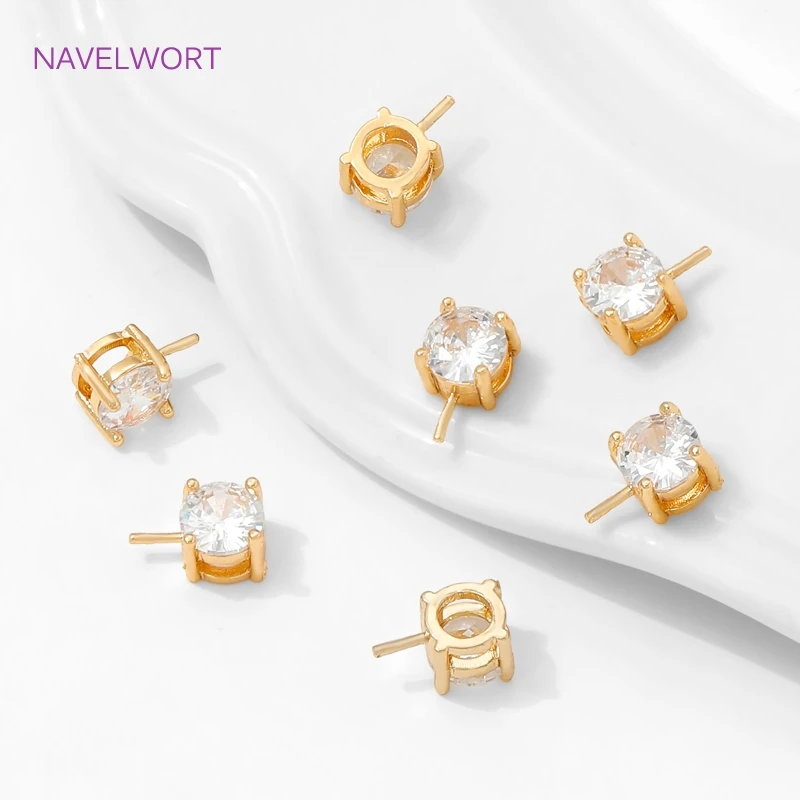 18K مطلية بالذهب اللؤلؤ قلادة تصاعد الكفالات موصلات ، حامل قلادة نحاسية ، الكفالات للمجوهرات ، DIY بها بنفسك مجوهرات صنع الملحقات #3