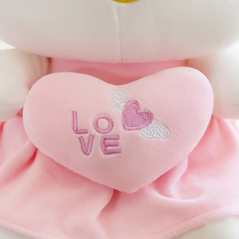 Sanurgente-Jouets en peluche chat KT pour filles, oreiller en peluche doux, dessin animé mignon, beurre rose, Kawaii Anime, cadeau d'anniversaire, 25cm