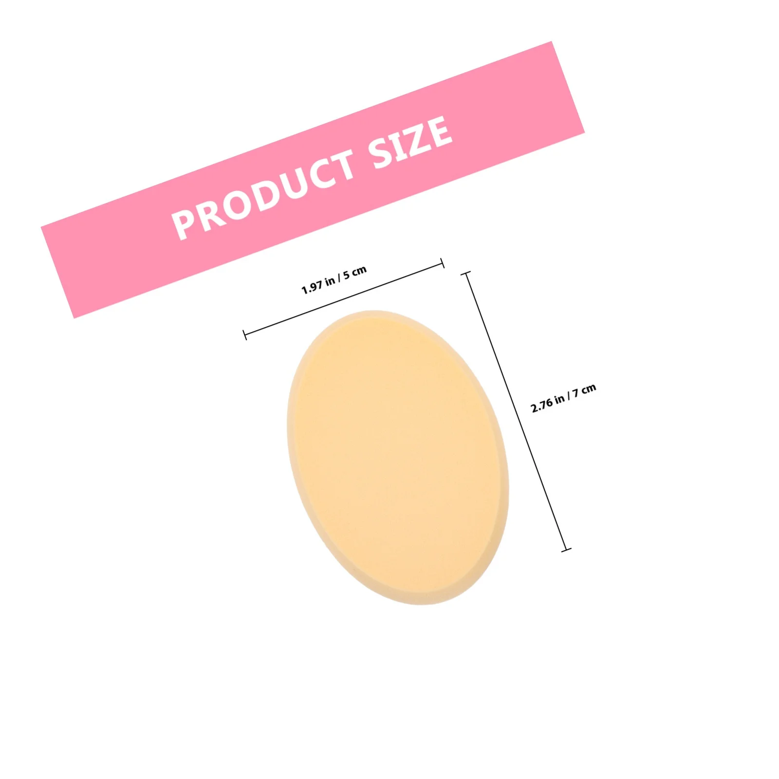 6 stuks ovale poederdons zachte make-up spons voor gladde foundation pads voor tweeërlei gebruik schoonheidstools gezicht make-up accessoire