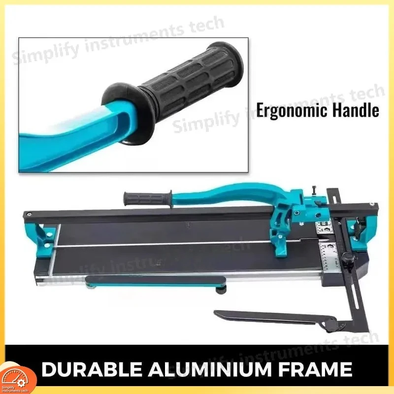 1200mm Laser Guided Manual Tile Cutter 48 Inch Precision Cutting Tool for Ceramic Porcelain Stone Tiles Heavy Duty Industrial