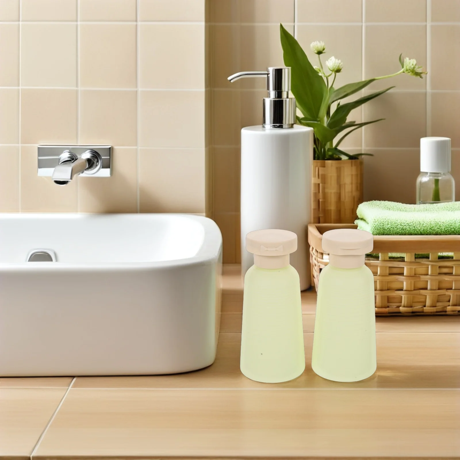 

10Pcs 100Ml Avocado Green Squeeze Bottles Travel Size Leakproof Toiletry Containers for Lotion Shampoo Body Wash Reusable