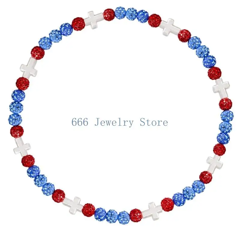 F2TD Festival Necklace with a Distinctive Bead-and-Shape Pattern, Soft Clay Elements, and Shimmering Round Beadwork