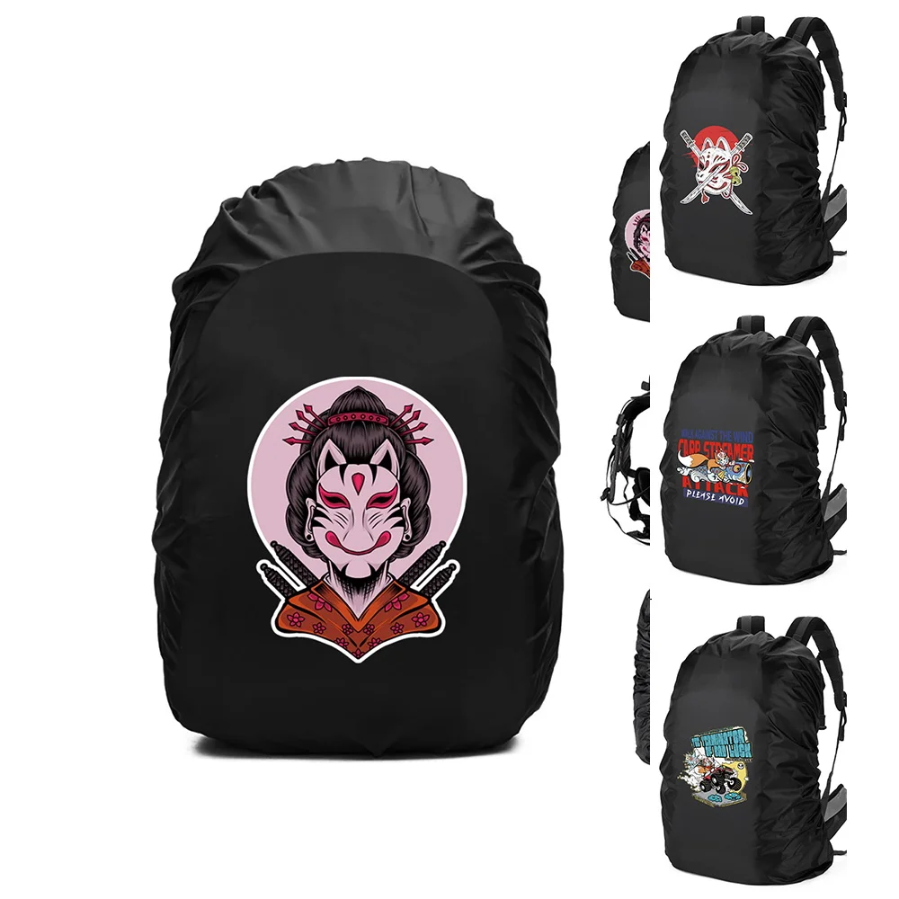 New Climbing Camping Hiking 20-70L Backpack Cover Foldable Multipurpose Backpack Protective Cover Mask Printing Backpack Cover